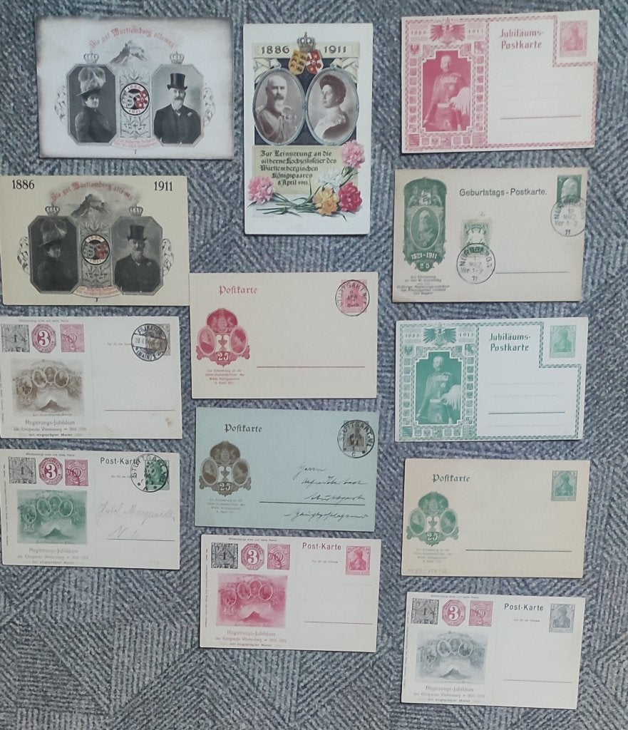 13 x cartes postales allemandes avant 1920, Collections, Cartes postales | Étranger, Envoi, Avant 1920, Allemagne
