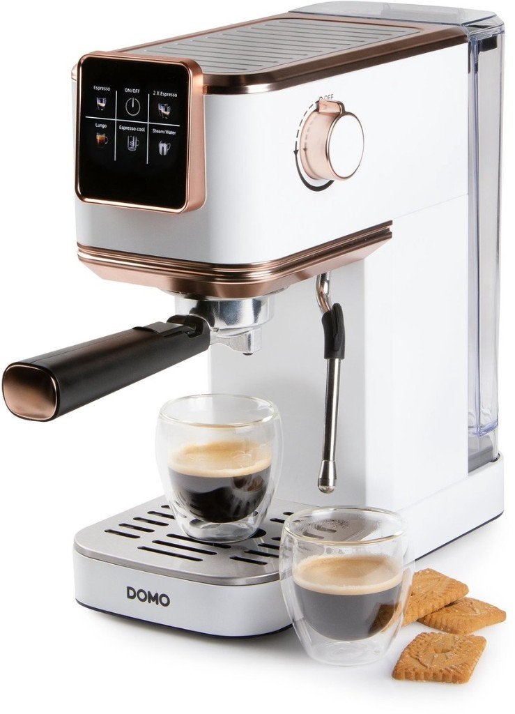 DOMO DO746K Espressomachine  Nieuw!, Ophalen, Nieuw, Gemalen koffie, Afneembaar waterreservoir