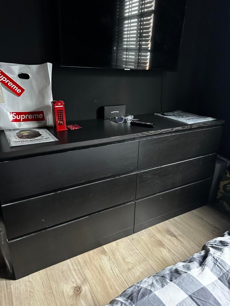 Ladekast ikea zwart, Huis en Inrichting, Ophalen, Zo goed als nieuw