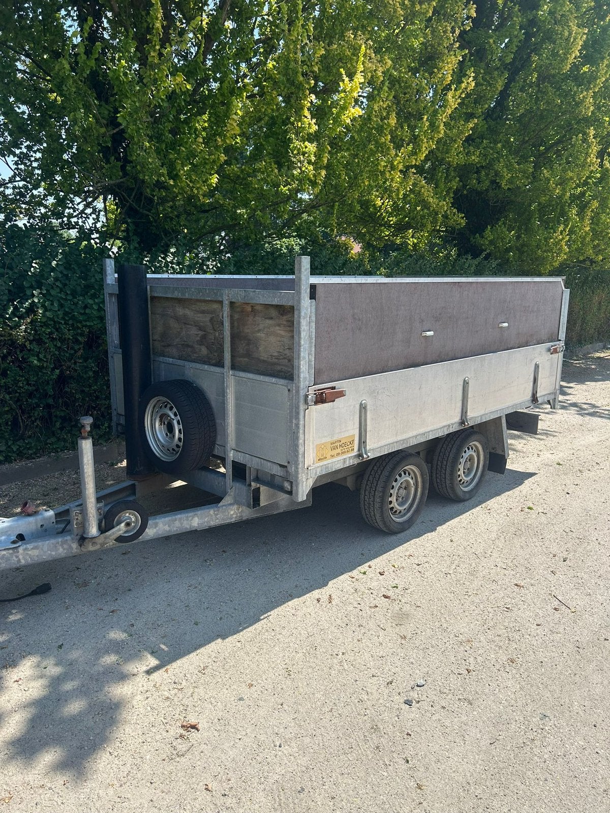 Plateau aanhangwagen, Ophalen, Gebruikt