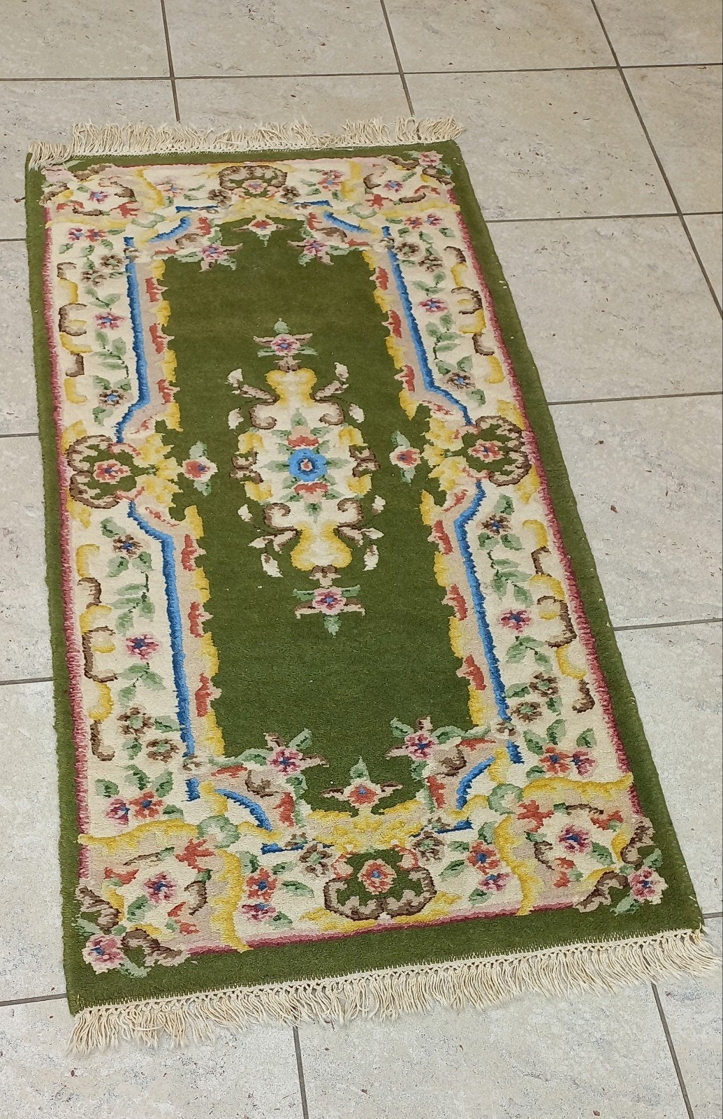 Tapijt groen (2 stuks), Maison & Meubles, Ameublement | Tapis & Moquettes, Enlèvement, Vert