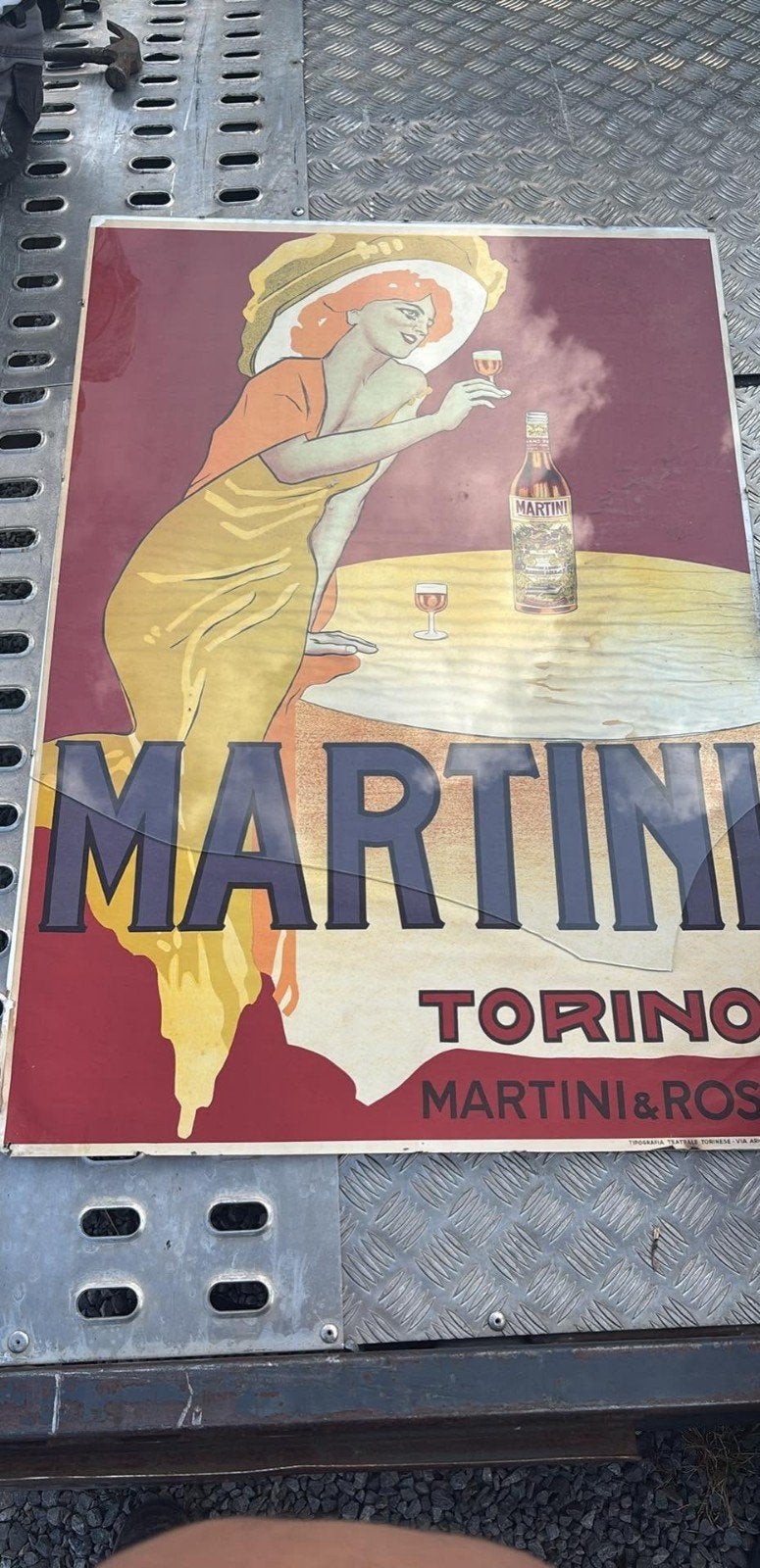 Cadre Martini Torino, Collections, Utilisé, Panneau publicitaire