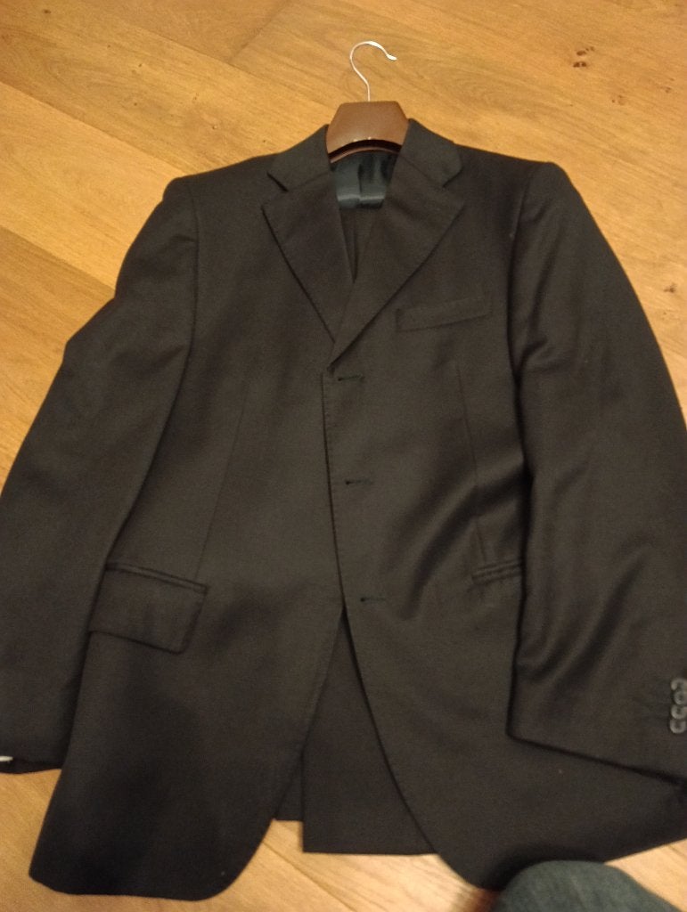5 herenkostuums – Italiaanse merken 48-50 (M-L) bijna nieuw, Ophalen, Zo goed als nieuw, Maat 48/50 (M), Beige