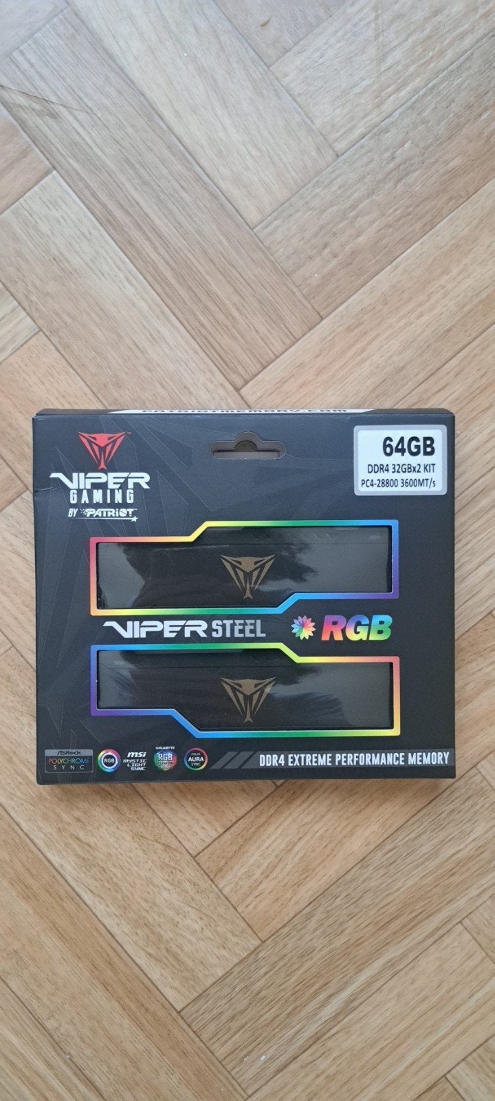64 Go de mémoire DDR4 à 3600 MHz Patriot Viper, Enlèvement ou Envoi, DDR4
