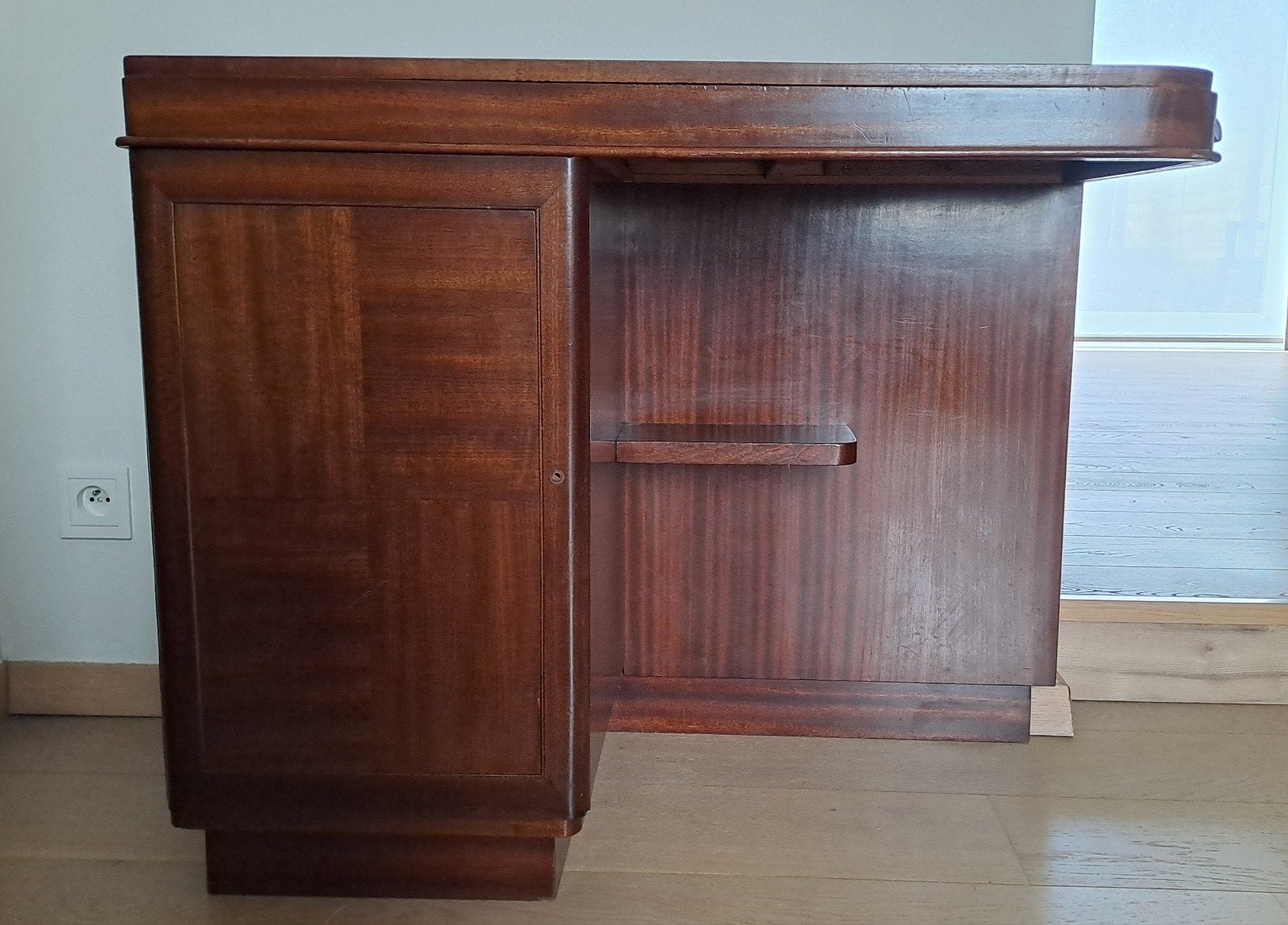 Art deco - Acajou bureautje - b 87cm, d 42cm, h 70cm, Ophalen