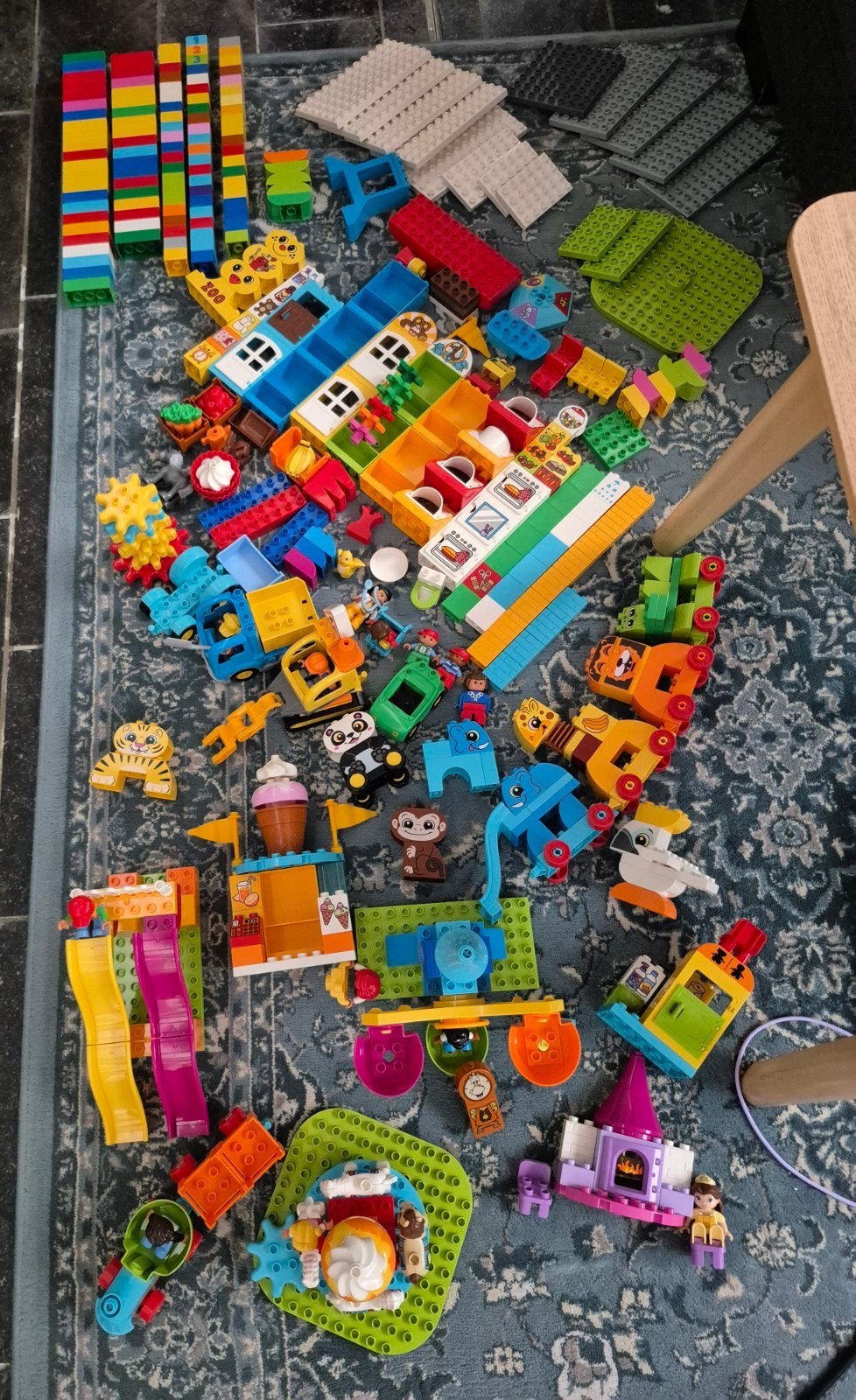 Lego Duplo partij, Ophalen