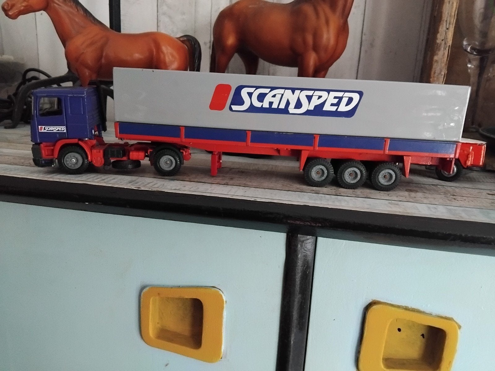 tekno daf 95 scansped, Hobby en Vrije tijd, Modelauto's | 1:50, Ophalen of Verzenden, Tekno