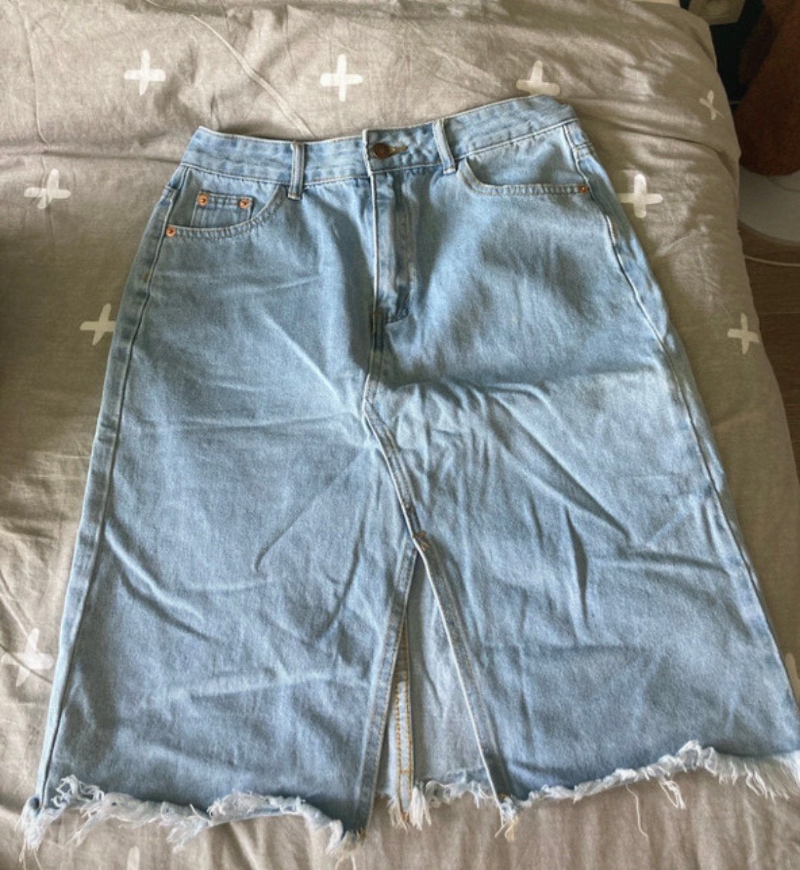 Jeansrok, Kleding | Dames, Rokken, Blauw, Maat 42/44 (L), Ophalen of Verzenden, Zo goed als nieuw