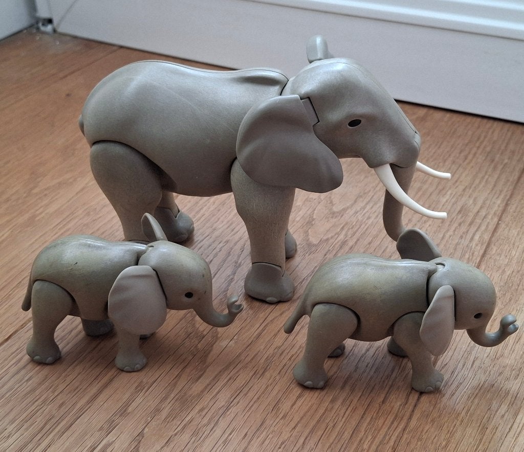 PLAYMOBIL dieren Afrikaanse savanne olifant olifanten, Ophalen, Wild life, Complete set, Zo goed als nieuw