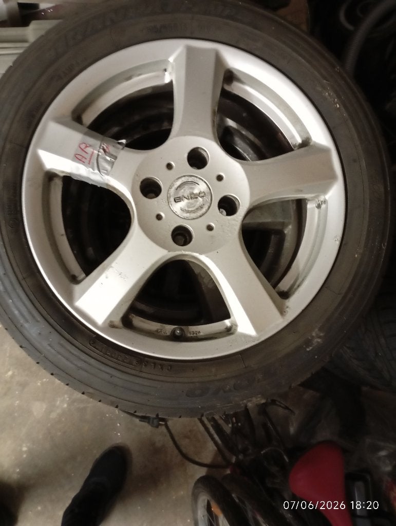 195/55/16 velgen + banden, Ophalen, Gebruikt, 16 inch, Band(en)