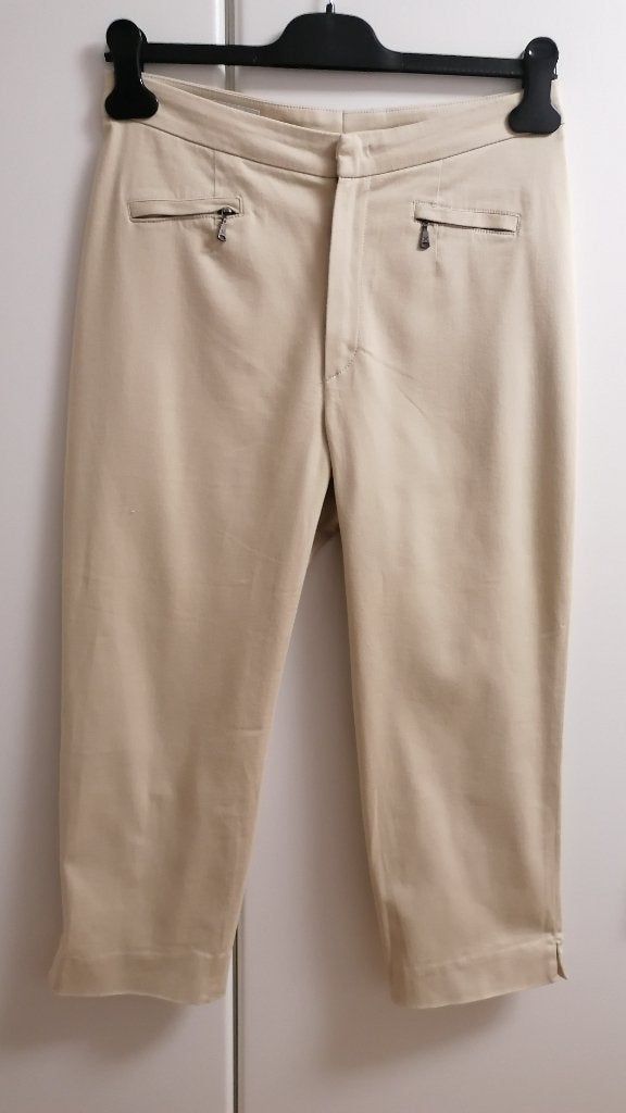 Beige 7/8 broek van Xandres, maat 40, Kleding | Dames, Broeken en Pantalons, Zo goed als nieuw, Maat 38/40 (M), Beige, Ophalen of Verzenden