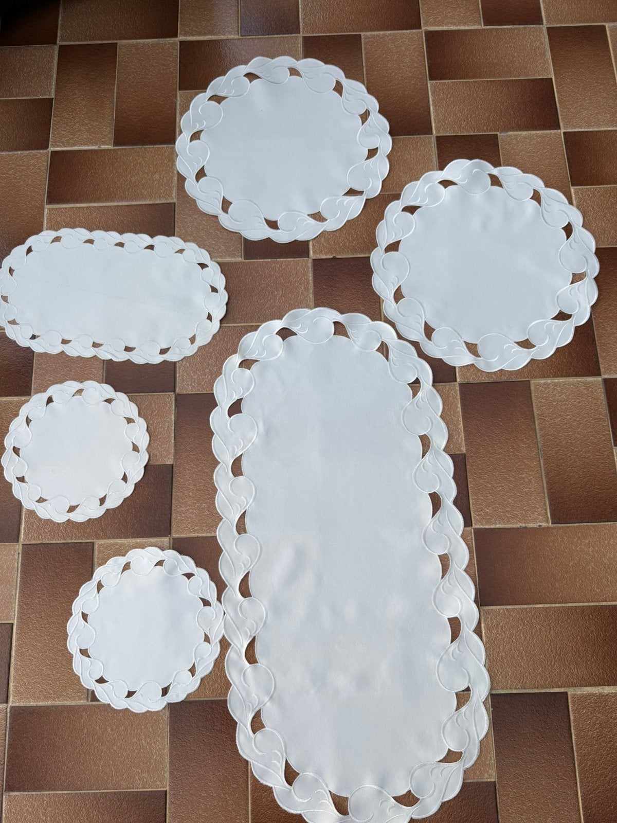 Patchs en dentelle, Enlèvement, Neuf, Ovale, Coton