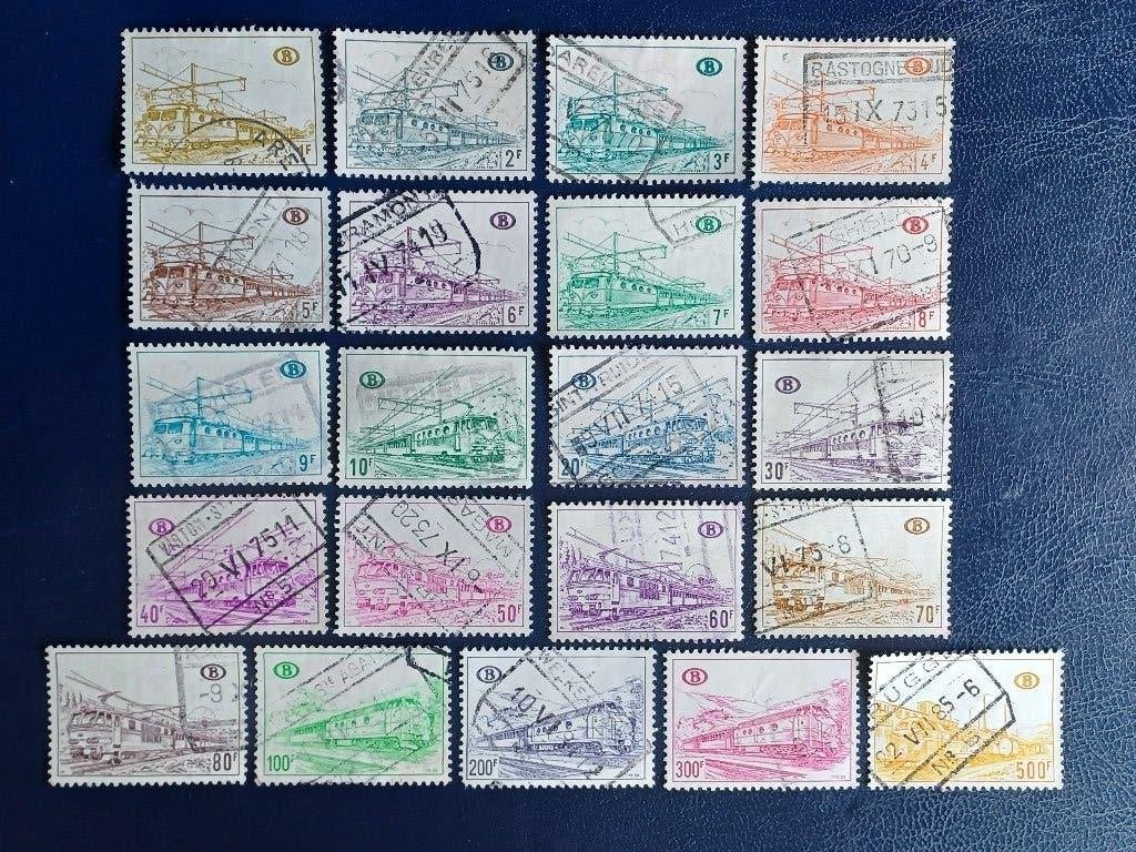 Postzegels Belgie, Postzegels en Munten, Ophalen of Verzenden, Gestempeld, Treinen, Gestempeld