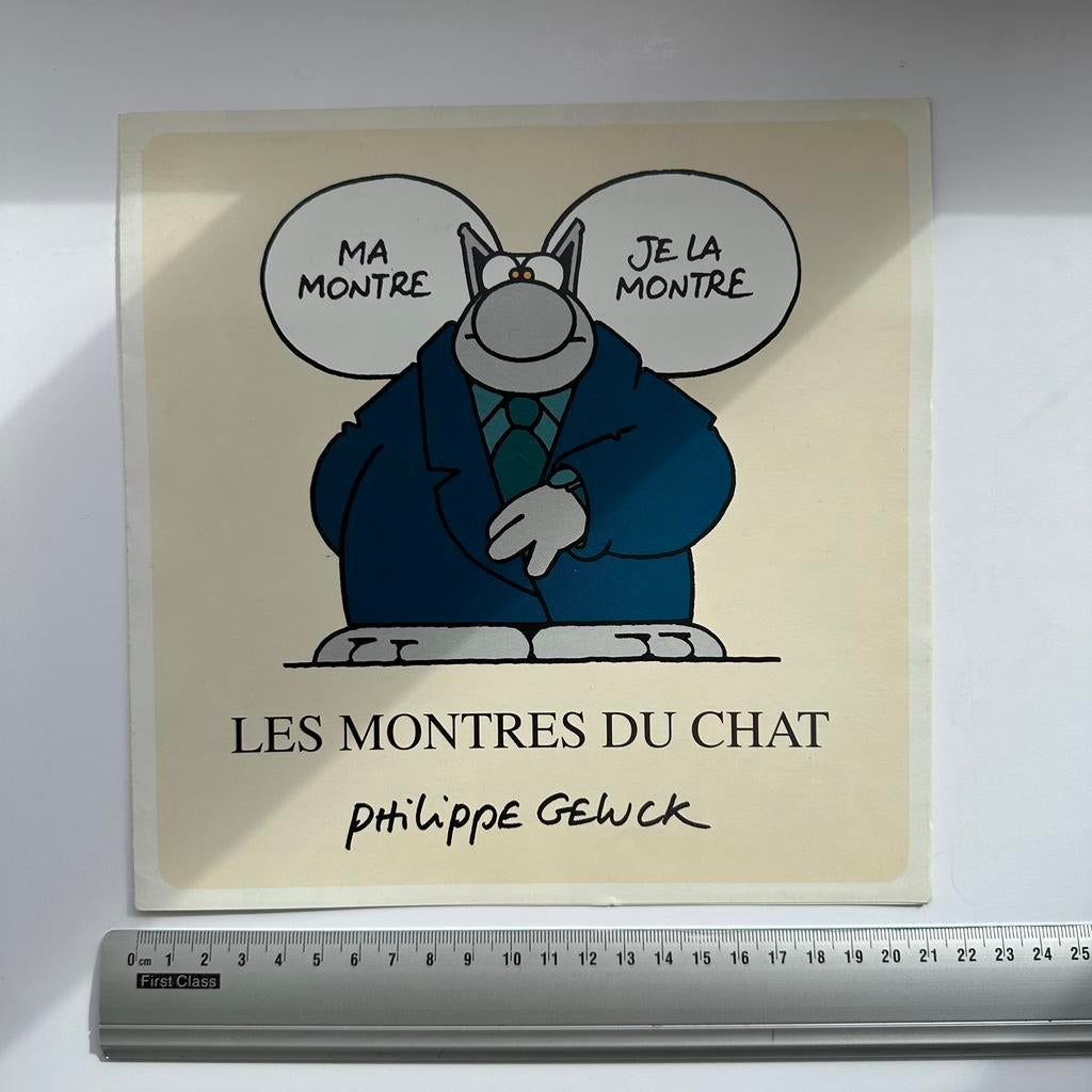Philippe Geluck : catalogue « Les montres du Chat » 2003, Collections, Personnages de BD, Envoi, Autres personnages, Comme neuf
