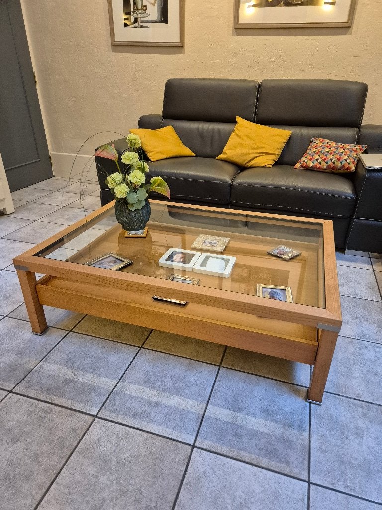 Jolie table de salon, Maison & Meubles, 100 à 150 cm, Autres essences de bois, Enlèvement, Utilisé