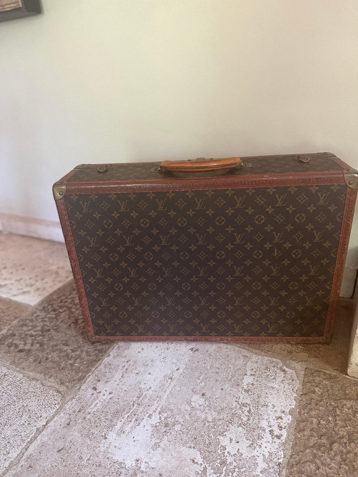 Valise Vuitton Bisten 50, Bijoux, Sacs & Beauté, Valises, Enlèvement ou Envoi, Utilisé