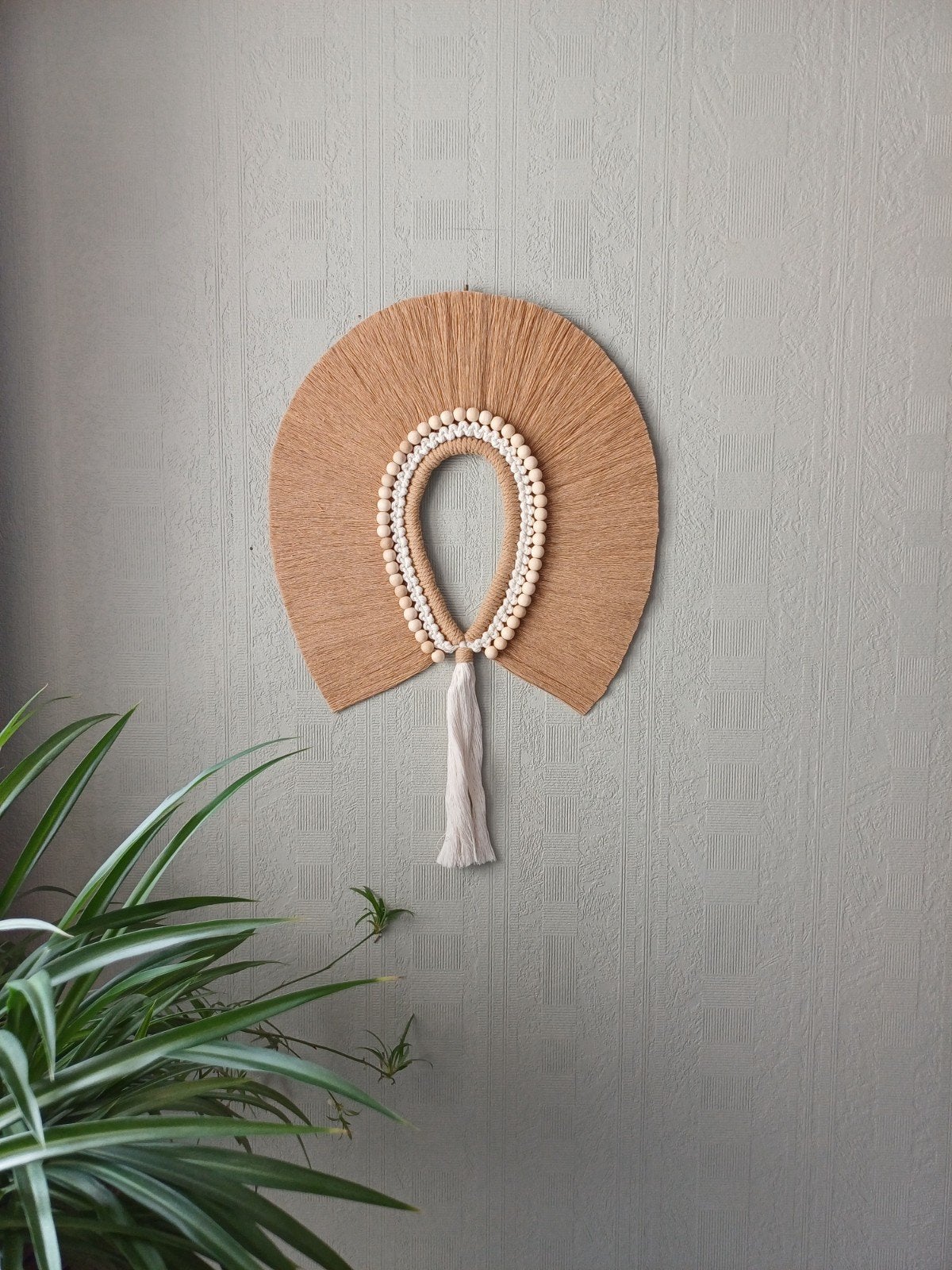 Decoration macrame moderne, Moderne, Bois