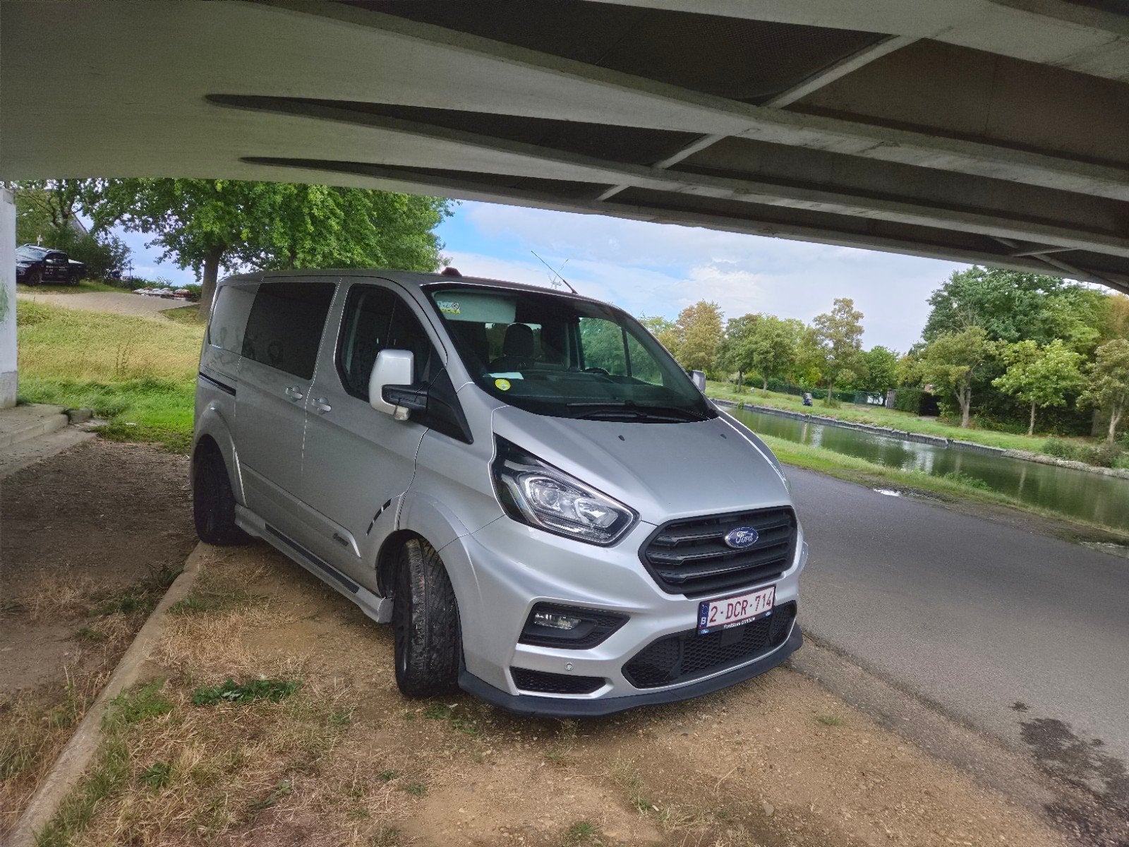 Ford Transit Custom MS-RT B055, option complète, automatique, Autos, Camionnettes & Utilitaires, Achat, Euro 6, Noir, 5 portes