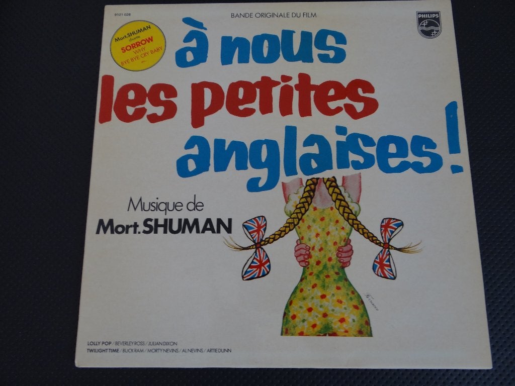 LP BOF A nous les petites anglaises!Mort Shuman., Pressage original, Enlèvement ou Envoi, Bande originale, Utilisé