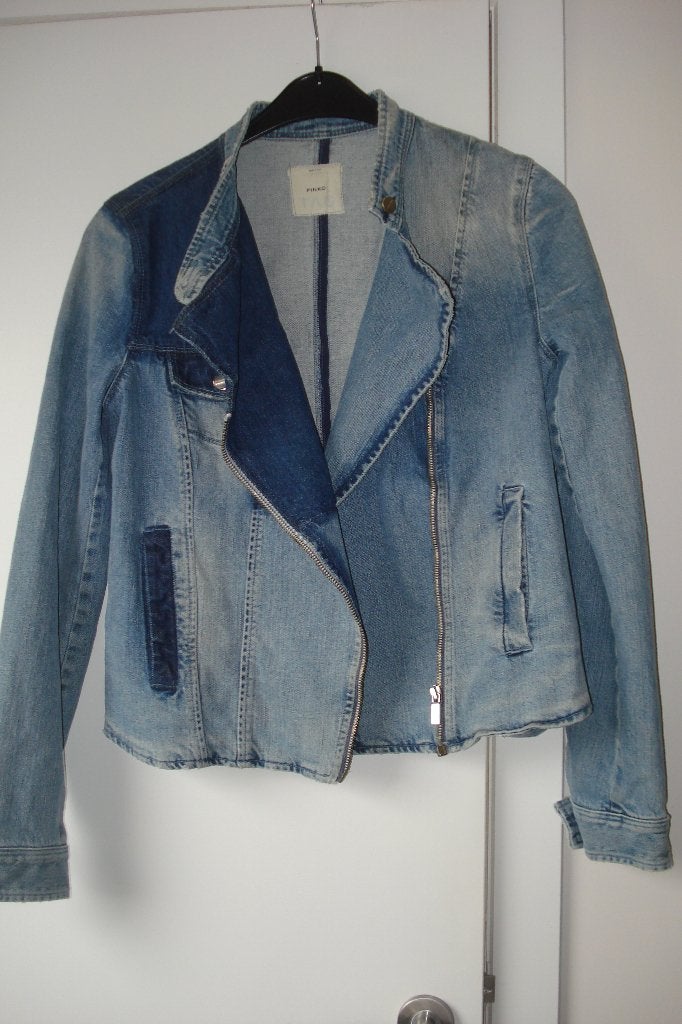 ** Pinko  Vintage jeansjasje, dames. mt D40 of S, Kleding | Dames, Jassen | Zomer, Pinko, Blauw, Ophalen of Verzenden, Maat 36 (S)