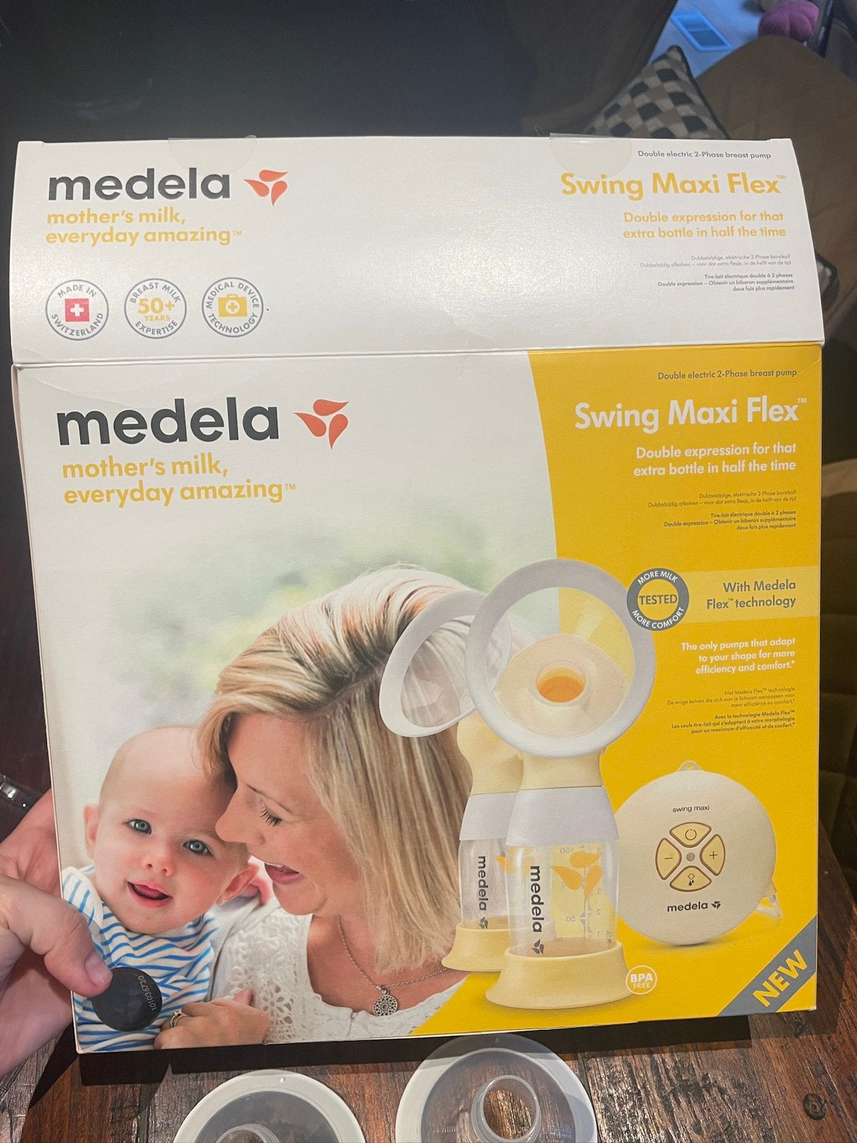 Madela swing maxi flex borstkolf, Kinderen en Baby's, Babyvoeding en Toebehoren, Ophalen, Zo goed als nieuw, Borstkolf