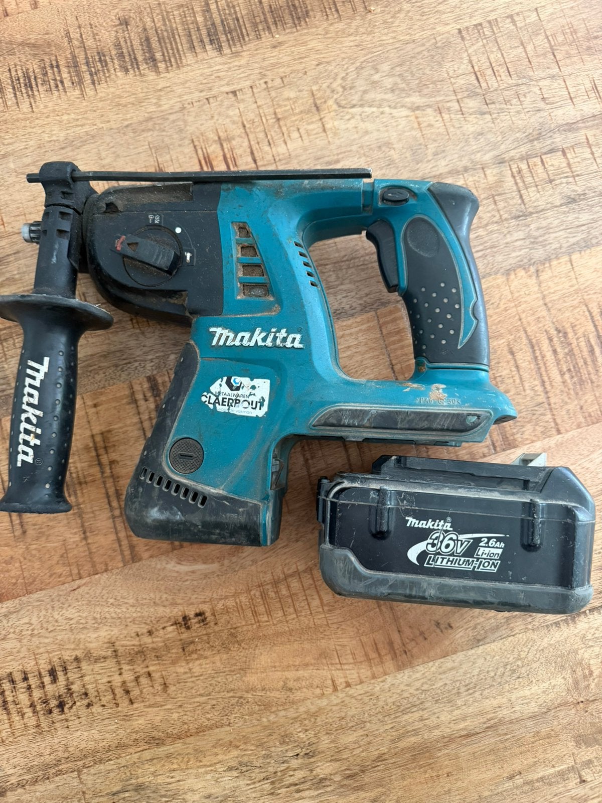 Perforateur Makita 36v + 1 batterie, Enlèvement ou Envoi, Utilisé