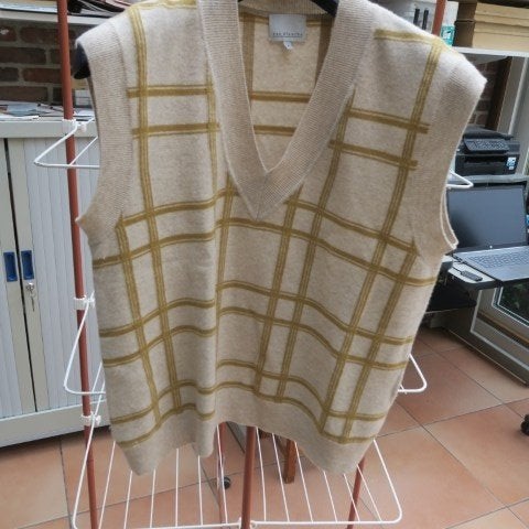 Debardeur nieuw beige ruit Rue blanche mt 4 (L), Vêtements | Femmes, Enlèvement ou Envoi, Multicolore, Rue blanche, Taille 42/44 (L)