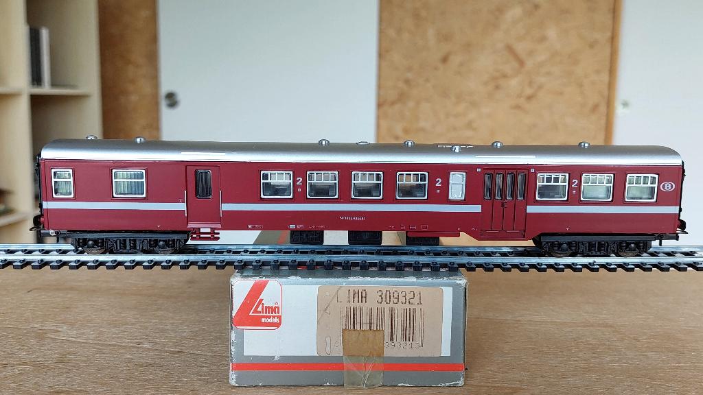 LIMA 309321 SNCB VOITURE M2 MIXTE 1/2E CL HO, Hobby & Loisirs créatifs, Envoi, Utilisé, Lima