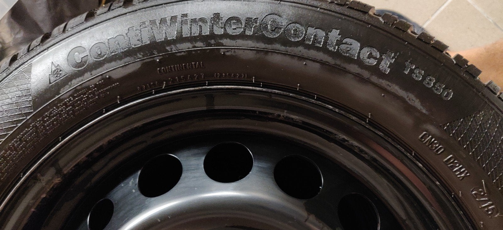 4 pneus hiver pour twingo 3.CONTI WINTER CONTACT TS 850., Ophalen, Zo goed als nieuw
