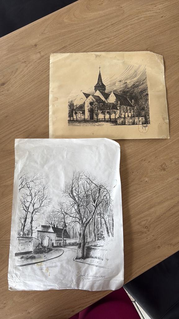 Kunstwerken Geuvels Gistel, Antiek en Kunst, Ophalen