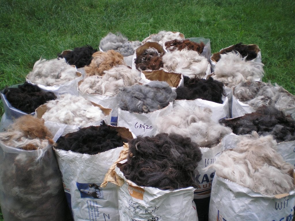 alpaca wol, Ophalen of Verzenden, Zo goed als nieuw, Spinwol