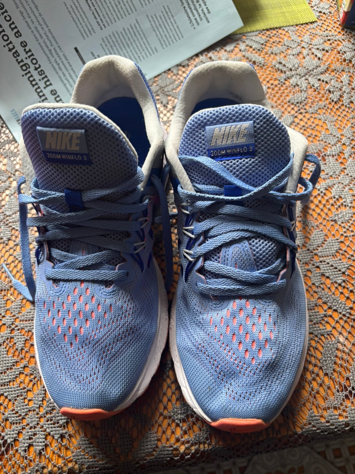 Nike zoom winflo 2, Enlèvement, Porté, Bleu, Baskets