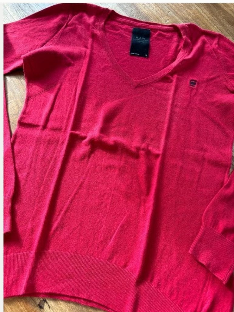 Pull RAW taille L, Rouge, G Star RAW, Enlèvement ou Envoi, Taille 52/54 (L)