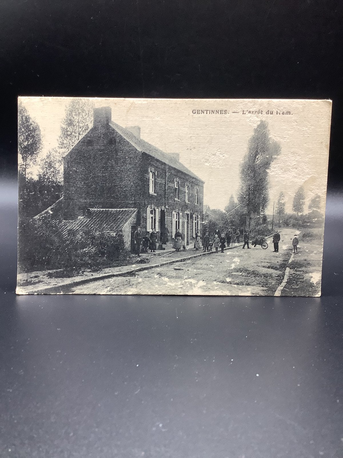 Gentinnes - l’arrêt du tram, Enlèvement ou Envoi, Avant 1920, Non affranchie, Brabant Wallon
