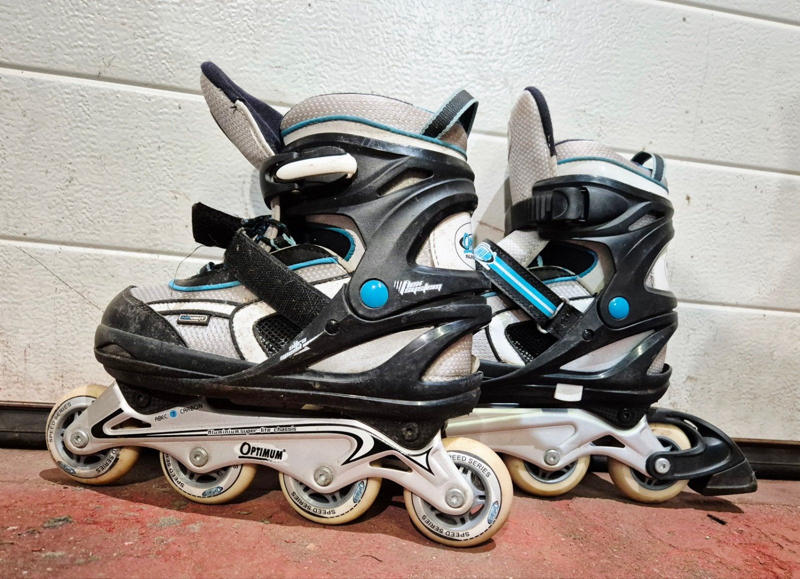 optimum inline sk8tes maat 38 tot 41, Sport en Fitness, Skeelers, Dames, Verstelbaar, Zo goed als nieuw, Ophalen