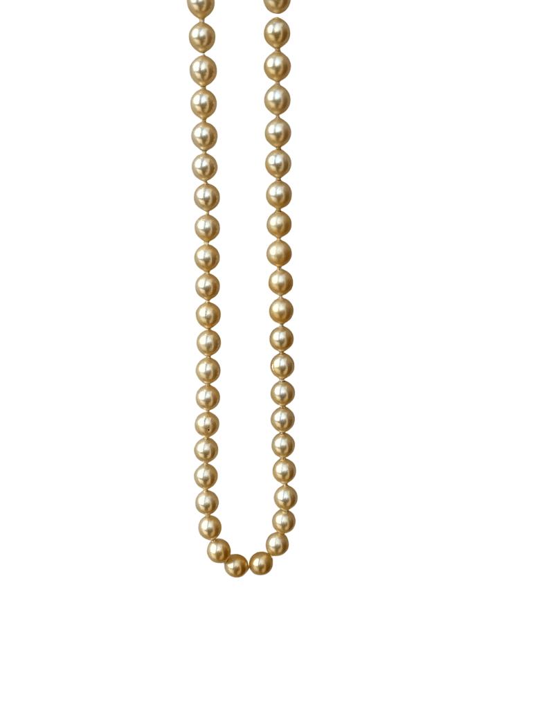 Collier perles de culture 48cm vintage année 70-80, Enlèvement, Autres matériaux, Collier