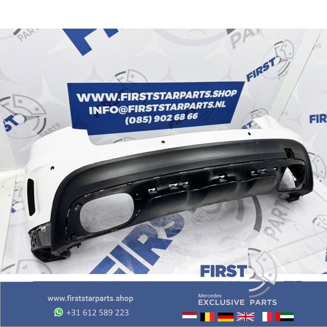 W156 X156 GLA AMG LINE ACHTERBUMPER A1568852425 ZWART WIT GR, Gebruikt, -, Ophalen of Verzenden, Achter