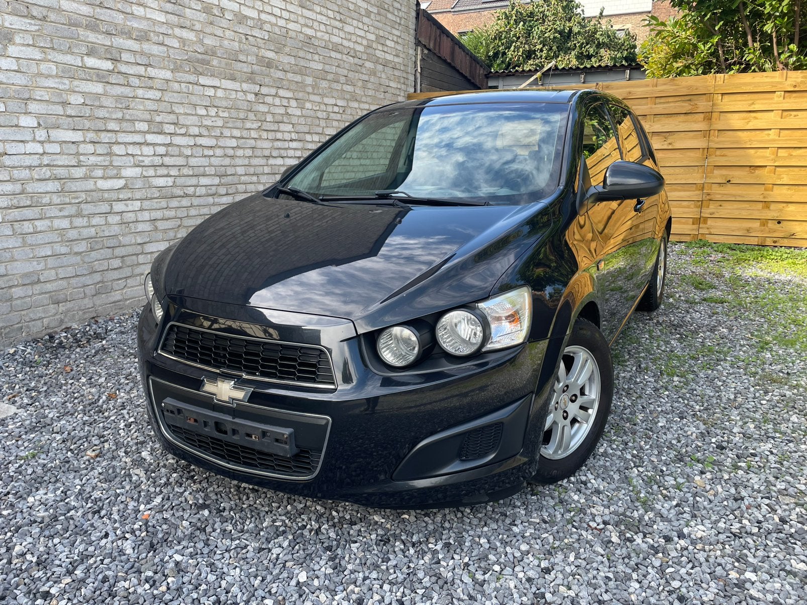 Chevrolet Aveo 1.4 essence + Lpg  125.000km - prête à immat., Auto's, Voorwielaandrijving, Stof, 72 kW, Zwart
