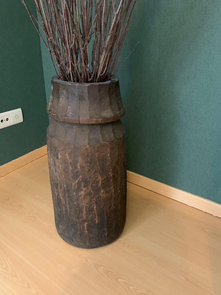 Oude houten kruik Aura Peeperkorn, Ophalen