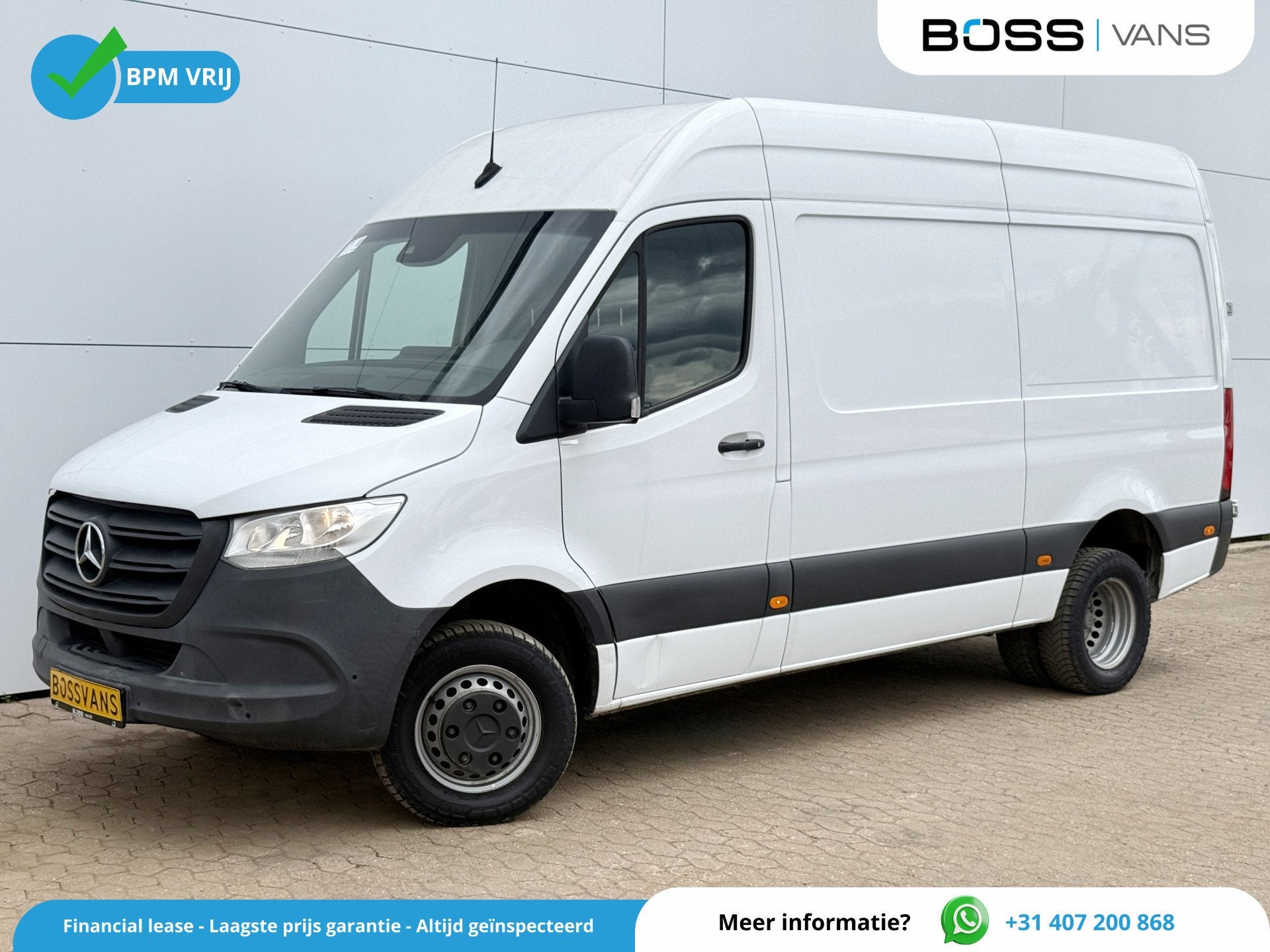 Mercedes-Benz Sprinter 516 2.2 CDI L2H2 Dubbellucht 10 Inch, Auto's, Gebruikt, 4 cilinders, Wit, Mercedes-Benz