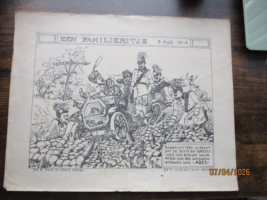 Bande dessinée WW1, Collections, Objets militaires | Général, Envoi