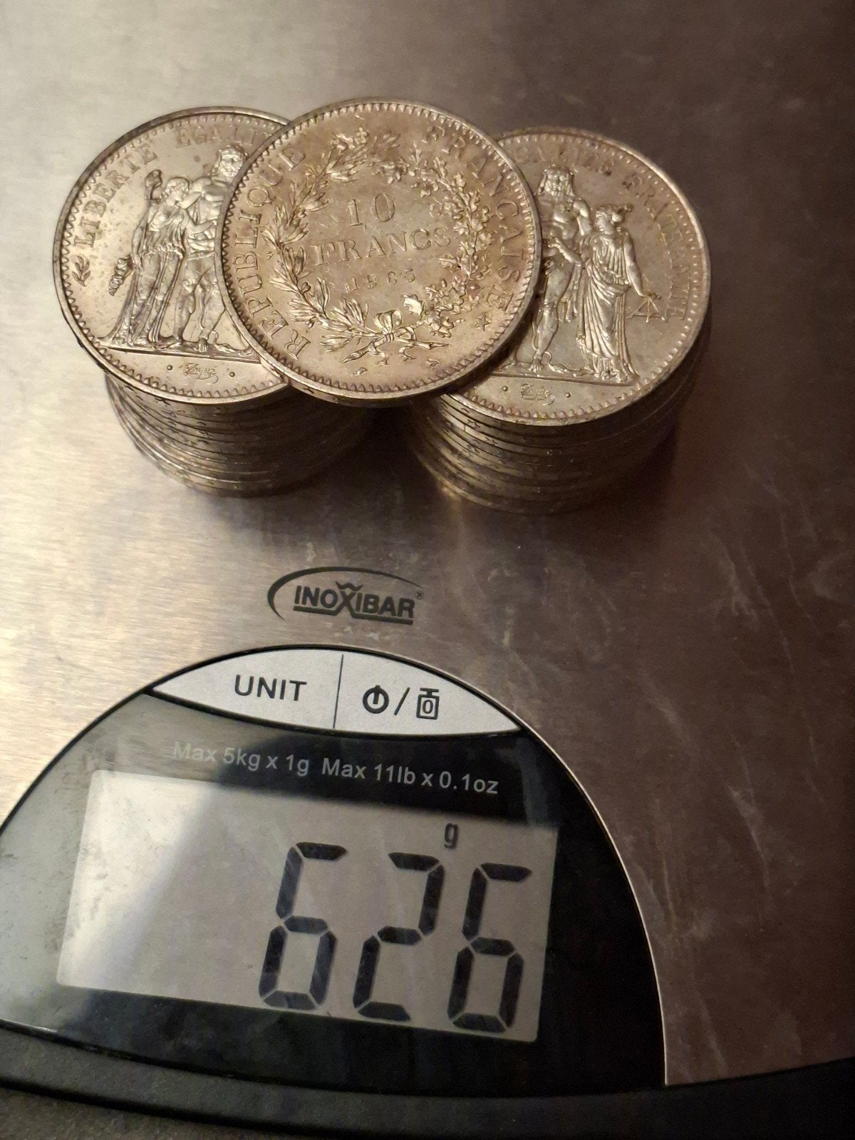 10 Franse frank (626 gram) verkocht tegen spotprijzen, Ophalen of Verzenden