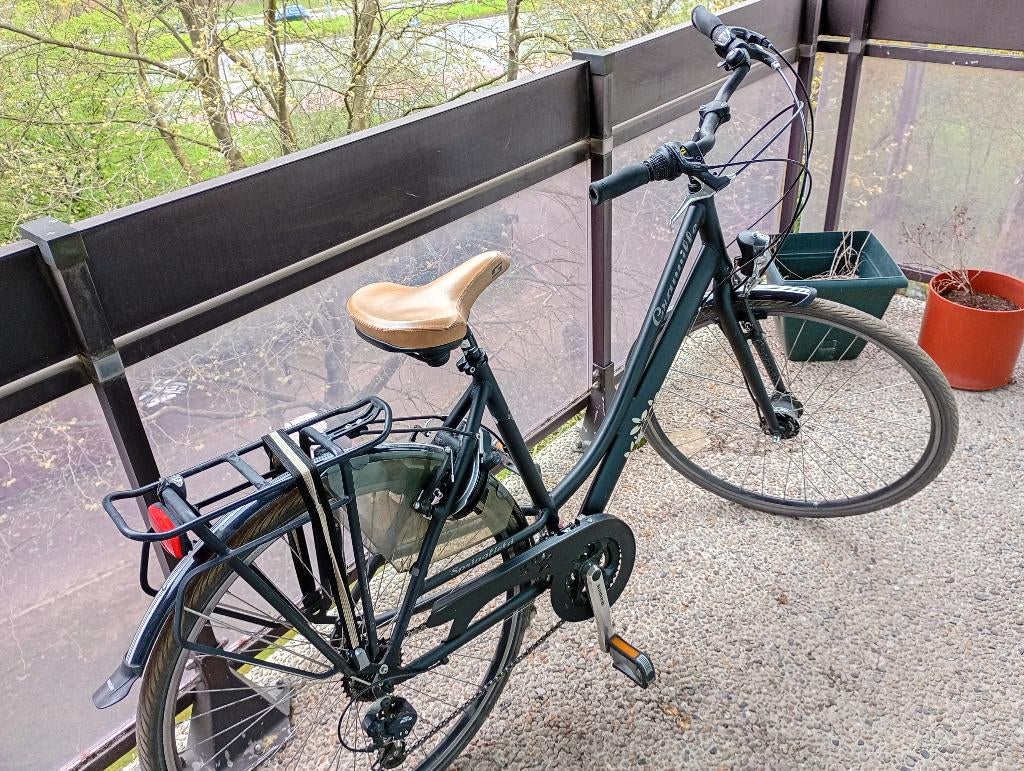 Granville damesfiets zwart stadsfiets 21 versnellingen, Ophalen, Zo goed als nieuw, Overige merken, Versnellingen