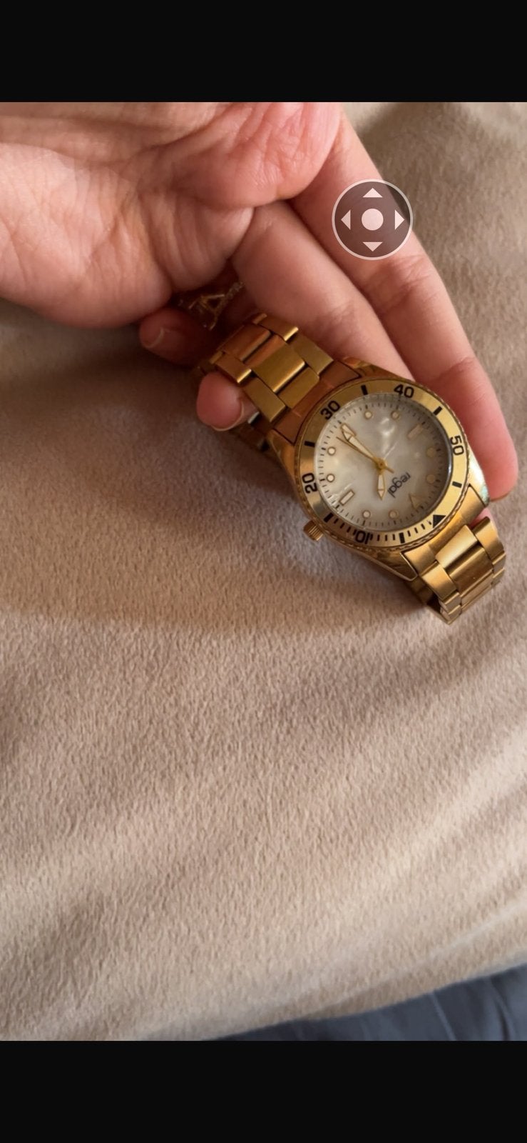 Horloge nieuwe goud niet gebruikt., Bijoux, Sacs & Beauté, Montres | Femmes, Enlèvement, Comme neuf, Or