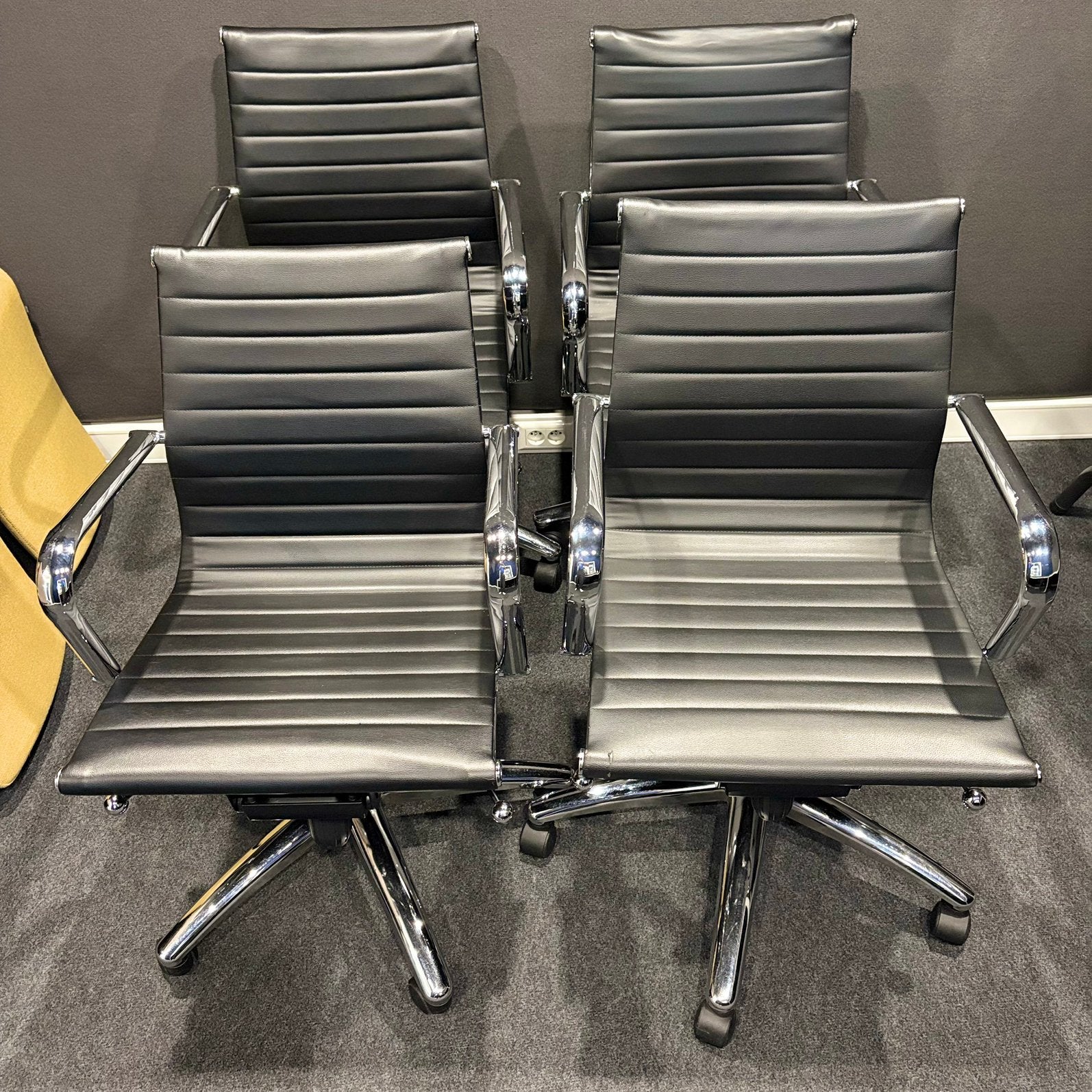 Lot de 4x chaises de bureau professionnel, Enlèvement, Utilisé