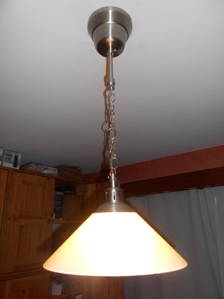 hanglamp, Enlèvement, Comme neuf, Verre, E27 (grand)