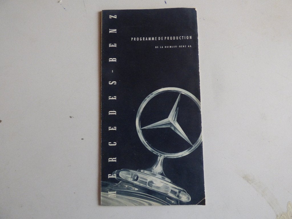 MERCEDES MODELLEN JAAR 1955 FOLDER, Ophalen of Verzenden, Gelezen, Mercedes