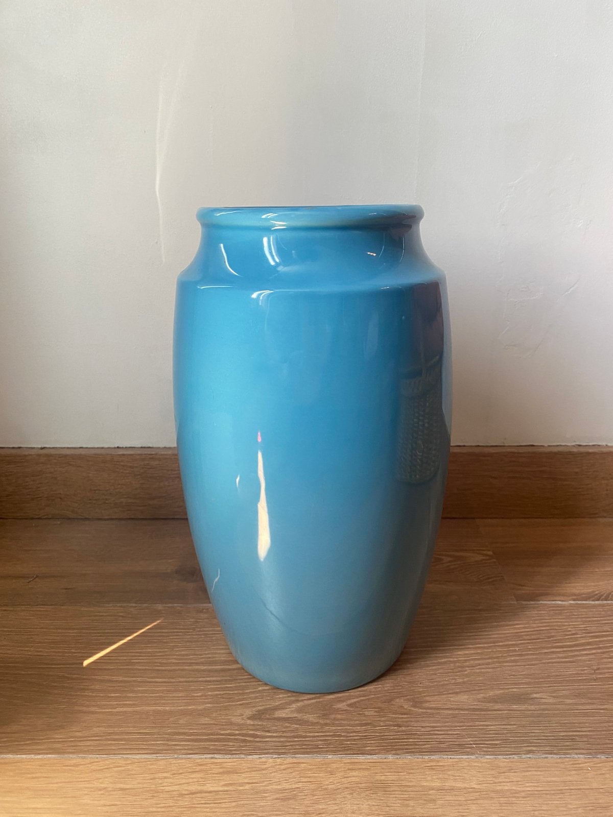 Grote blauwe vaas, Enlèvement, Utilisé