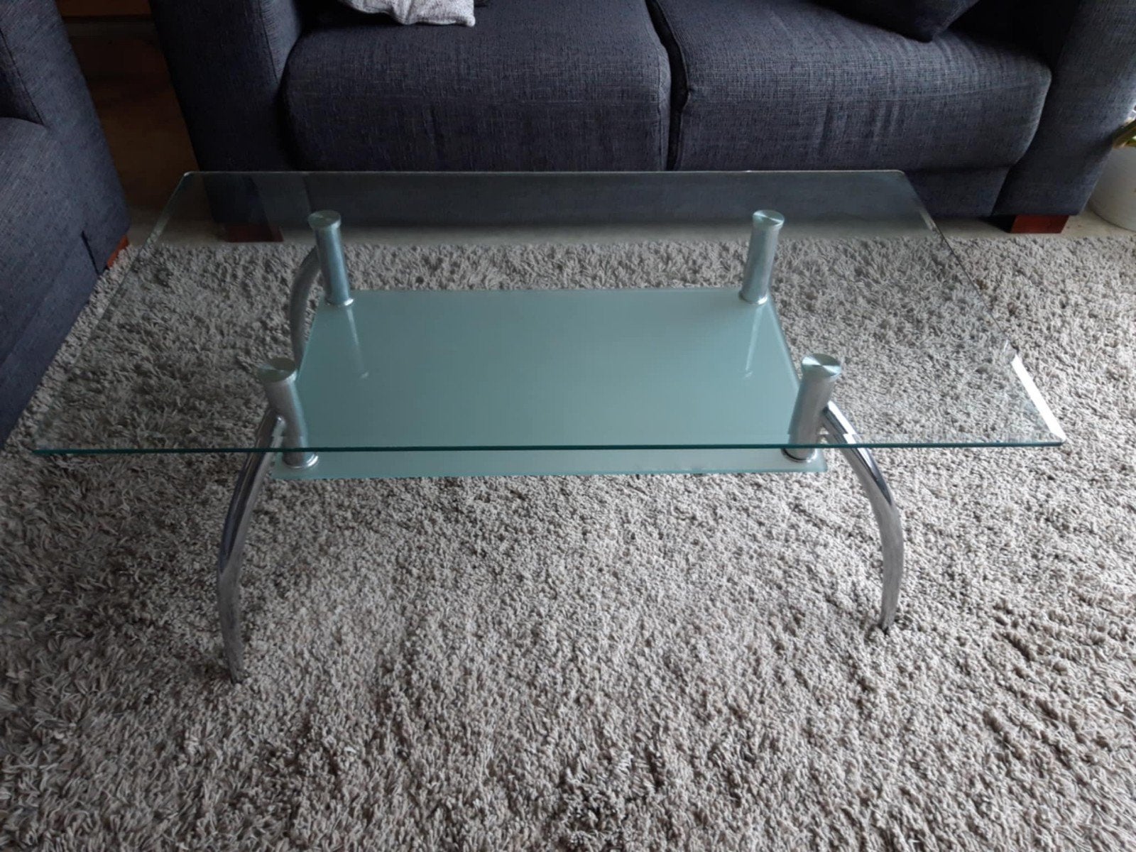 Salontafel, Ophalen, Glas