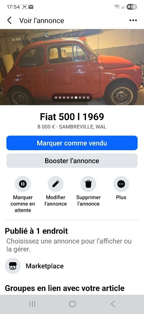 Fiat 500 l cabriolet, Achat, Entreprise, Cabriolet, Boîte manuelle